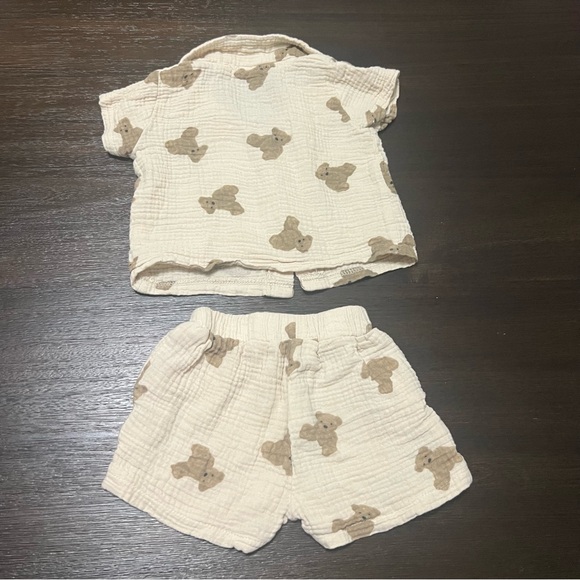 Teddy Bear Shirt & Shorts Set 🐻 - Picture 2 of 5